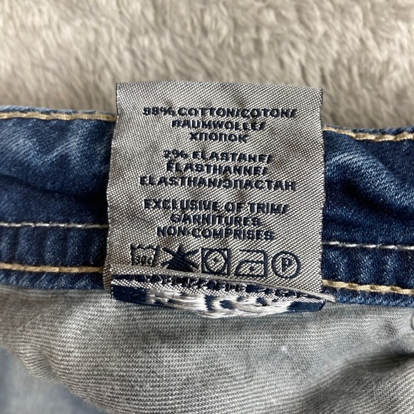 Silver Jeans Co‎ Aiko Capri Jeans Women's W28 Blue Denim Embellished Pockets - Picture 15 of 16